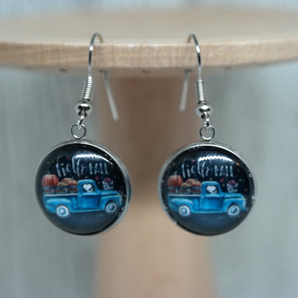 Hello Fall hook earring